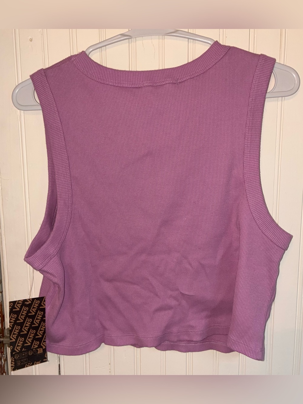 Vans Pink Ribbed Crop Tank - Picture 3 of 3